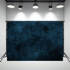 Blue Black Crack Cement Wall Texture Backdrop - Layoris