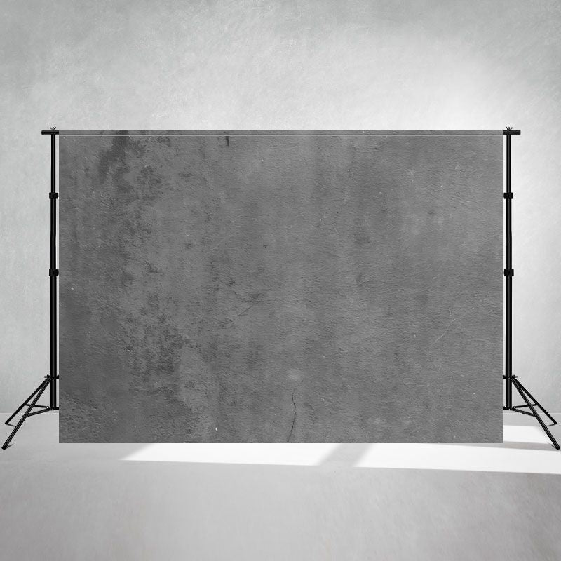 Gray Cement Wall Portrait Photography Backdrop - Layoris