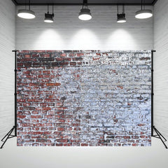Brick Wall Washed By Rain In The Countryside Backdrop - Layoris