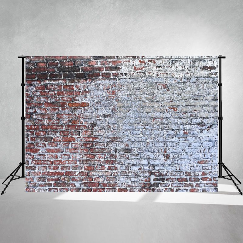 Brick Wall Washed By Rain In The Countryside Backdrop - Layoris