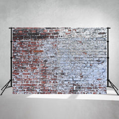 Brick Wall Washed By Rain In The Countryside Backdrop - Layoris