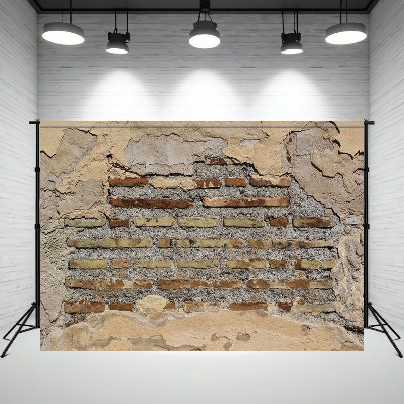 Earthy Red Brick Wall Portrait Photo Backdrop - Layoris