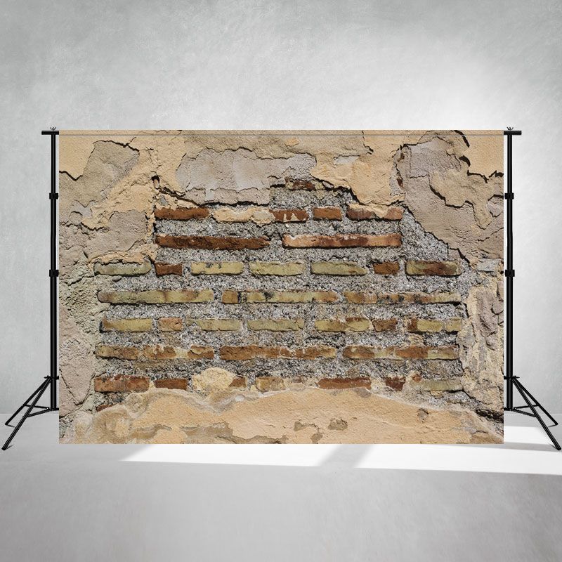 Earthy Red Brick Wall Portrait Photo Backdrop - Layoris