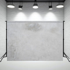 Light Grey Texture Cement Wall Portrait Backdrop - Layoris