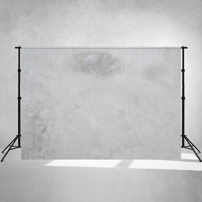 Light Grey Texture Cement Wall Portrait Backdrop - Layoris