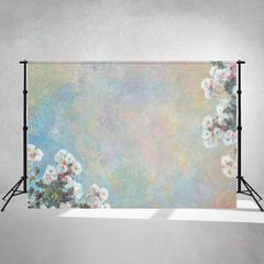 Abstract Texture Oil Painting Flower Photo Backdrop - Layoris
