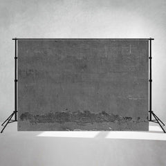 Dark Gray Cement Wall Portrait Photo Backdrop - Layoris