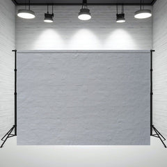 Blurred Texture Of White Brick Wall Photo Backdrop - Layoris