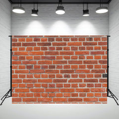 Fashion Red Brick Wall Portrait Shot Backdrop - Layoris