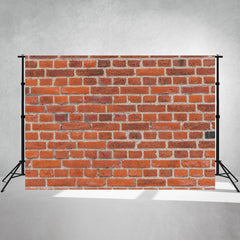 Fashion Red Brick Wall Portrait Shot Backdrop - Layoris