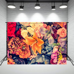 Vintage Toned Floral Women Photography Backdrop - Layoris