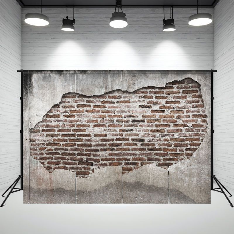 Retro Classic Red Brown Brick Wall Photo Backdrop - Layoris