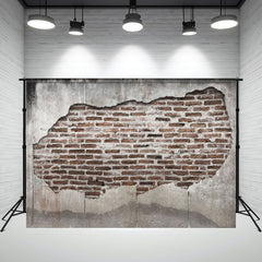 Retro Classic Red Brown Brick Wall Photo Backdrop - Layoris