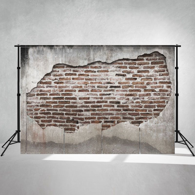 Retro Classic Red Brown Brick Wall Photo Backdrop - Layoris