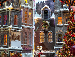 European Architectural Christmas Backdrop - Layoris