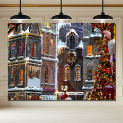 Layoris European Architectural Christmas Backdrop