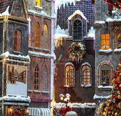 European Architectural Christmas Backdrop - Layoris