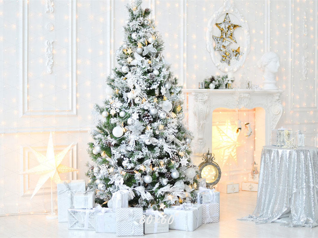 White House Christmas Tree Holiday Photo Backdrop - Layoris