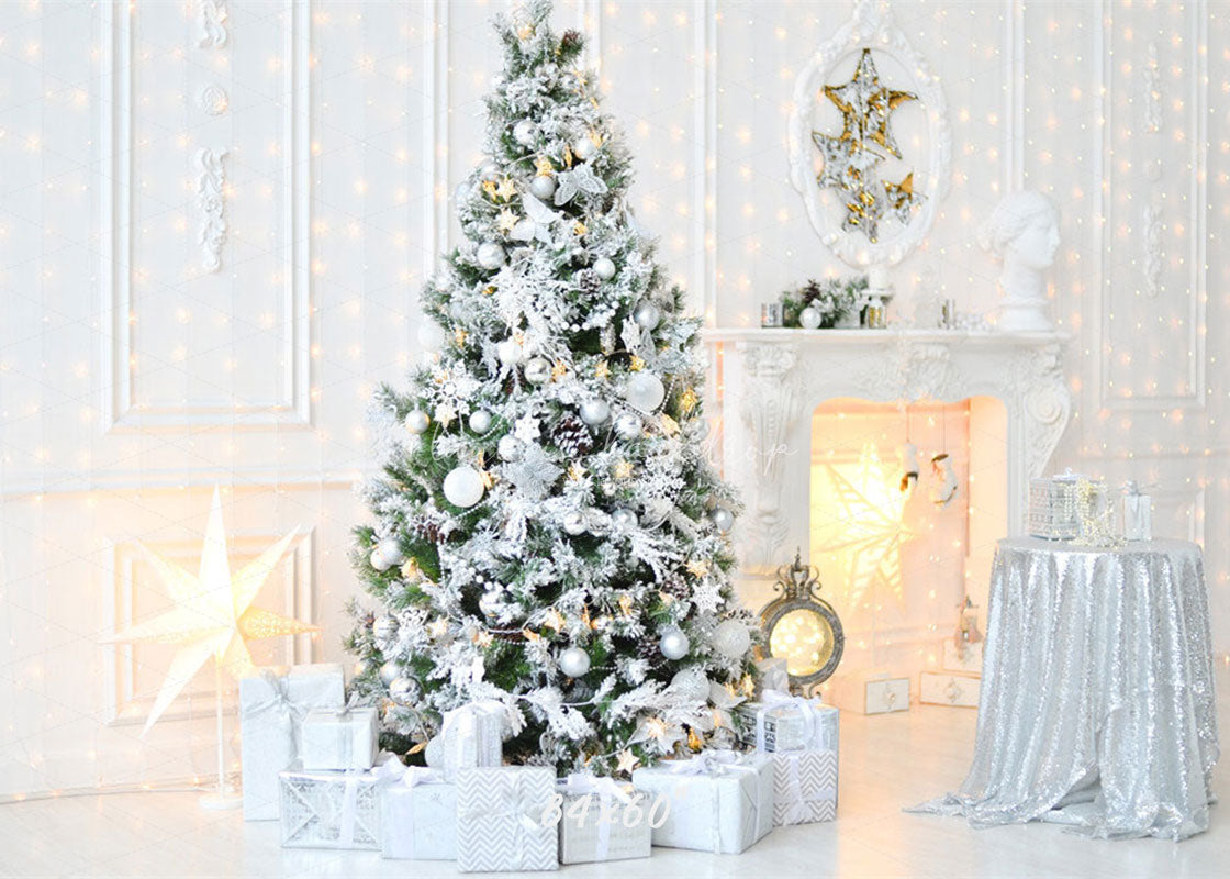 White House Christmas Tree Holiday Photo Backdrop - Layoris