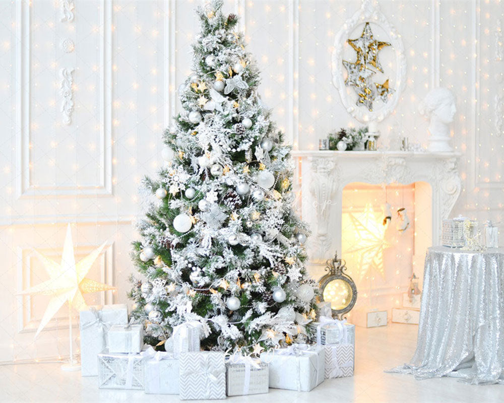 White House Christmas Tree Holiday Photo Backdrop - Layoris