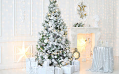 White House Christmas Tree Holiday Photo Backdrop - Layoris
