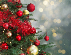 Christmas Tree Light Spot Bokeh Holiday Backdrop - Layoris