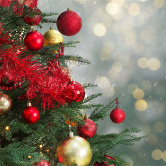 Christmas Tree Light Spot Bokeh Holiday Backdrop - Layoris