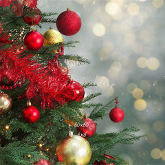 Christmas Tree Light Spot Bokeh Holiday Backdrop - Layoris