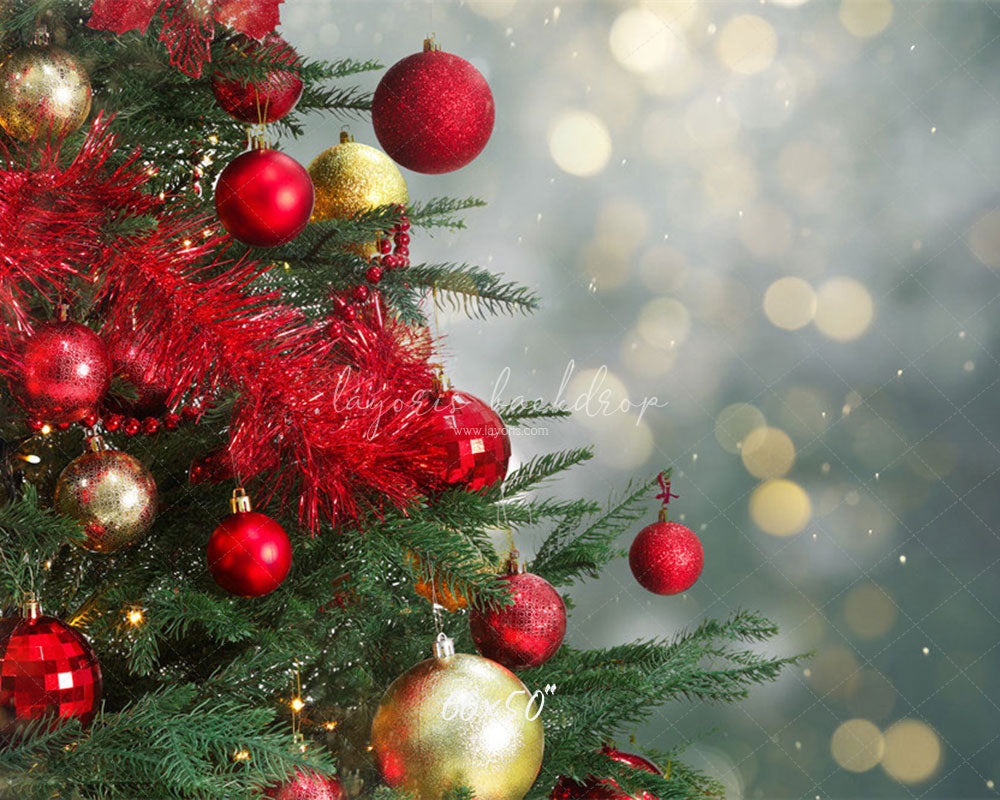 Christmas Tree Light Spot Bokeh Holiday Backdrop - Layoris