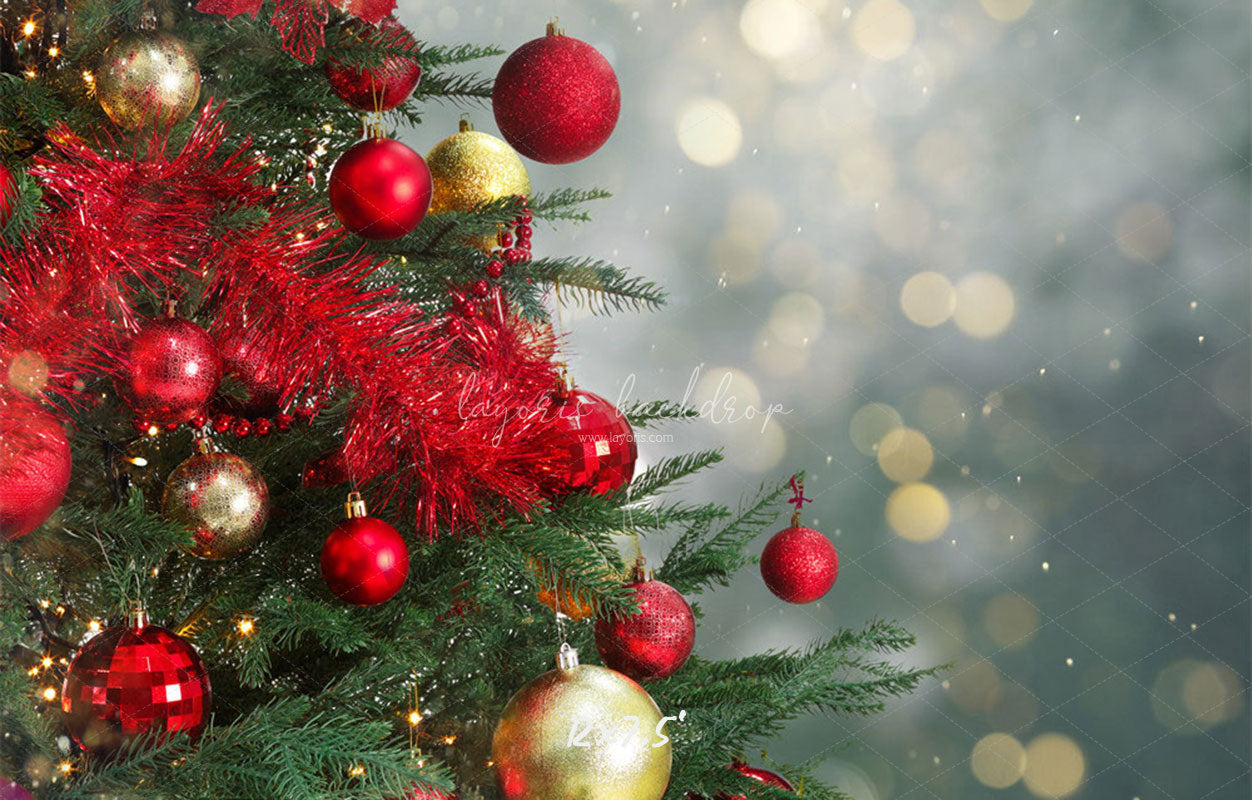 Christmas Tree Light Spot Bokeh Holiday Backdrop - Layoris
