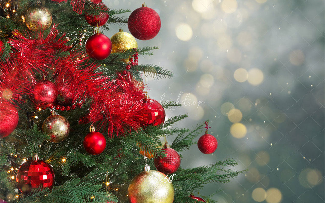Christmas Tree Light Spot Bokeh Holiday Backdrop - Layoris