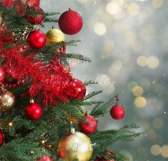 Christmas Tree Light Spot Bokeh Holiday Backdrop - Layoris