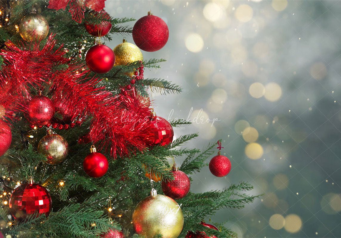 Christmas Tree Light Spot Bokeh Holiday Backdrop - Layoris