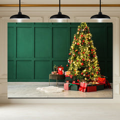 Layoris Green Wall Christmas Tree Holiday Backdrop