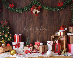 Wooden Wall Gift Box Ball Christmas Party Backdrop - Layoris