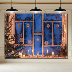 Layoris Window Candle Ball Christmas Backdrop