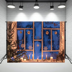 Layoris Window Candle Ball Christmas Backdrop