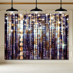 Layoris Shining Brown Birthday Backdrop