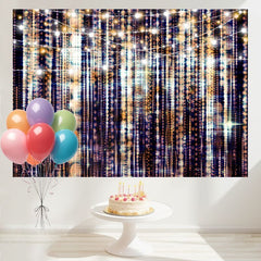 Layoris Shining Brown Birthday Backdrop