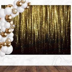 Layoris Shining Golden Light Birthday Backdrop