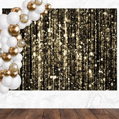Layoris Shining Golden Light Diamond Birthday Backdrop