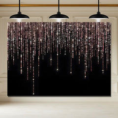Layoris Shining Pink Tassel Birthday Backdrop