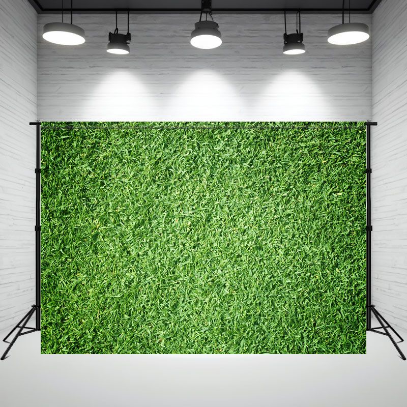 Versatile Green Grass Floor Photography Backdrop - Layoris