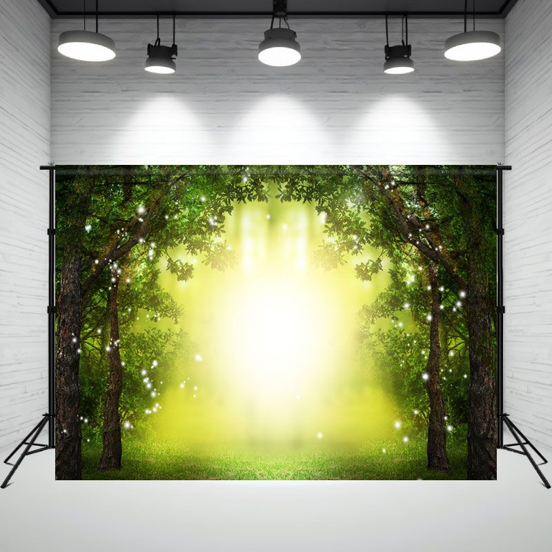Glowing Arch Magic Forest Photography Backdrop - Layoris
