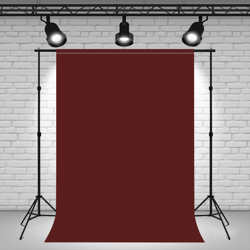 Dark Red Solid Color Studio Photo Backdrop - Layoris