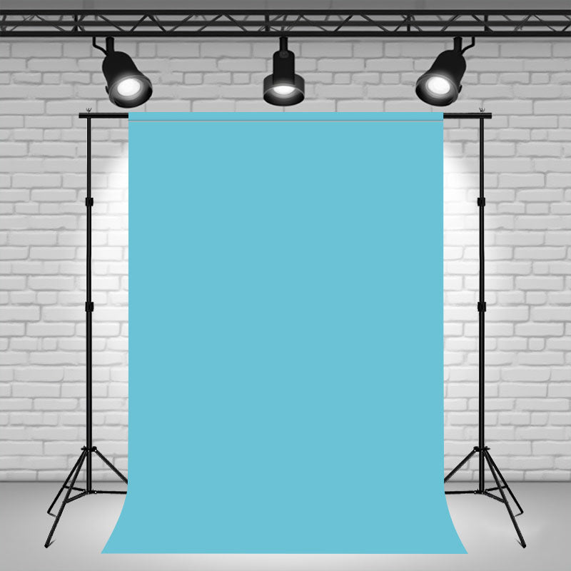 Dusty Blue Solid Color Studio Photo Backdrop - Layoris