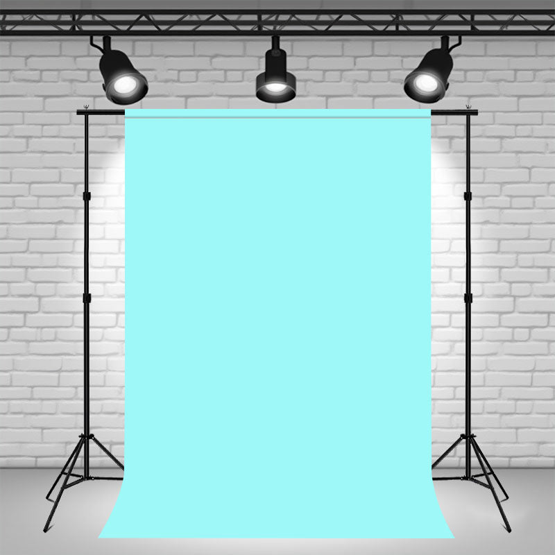 Light Aqua Solid Color Portrait Photo Backdrop - Layoris