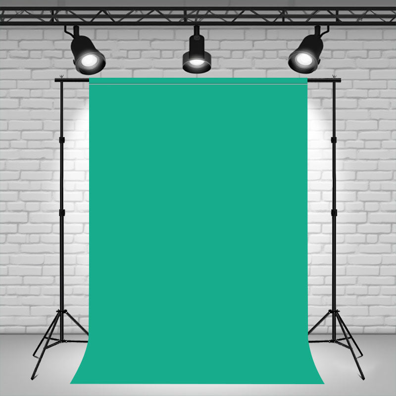 Dusty Green Fabric Studio Portrait Photo Backdrop - Layoris