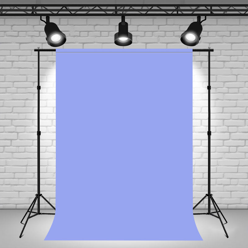 Soft Lavender Blue Studio Portrait Photo Backdrop - Layoris