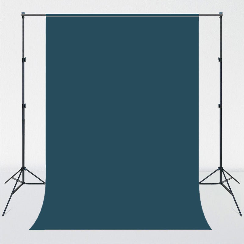 Dark Teal Solid Color Portrait Photo Backdrop - Layoris
